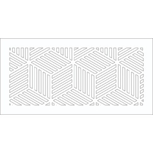 № 59 Решетка магнитная, белая, прямоугольная (кубы) 200*100