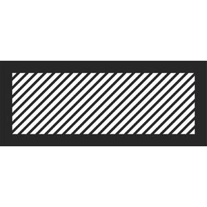 № 66 Решетка магнитная, черная, прямоугольная (диагональные линии)