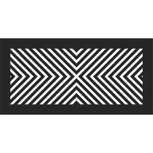 №93 Решетка магнитная, черная, прямоугольная (угол)